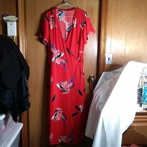 Gently worn long wrap dress
